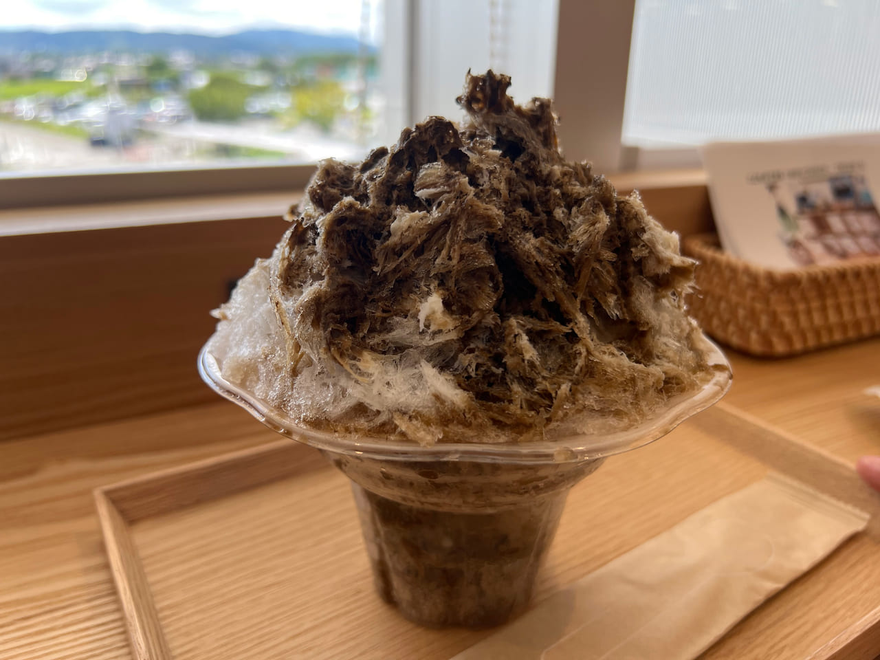 ほうじ茶　無印良品のかき氷 イオンモール大和郡山